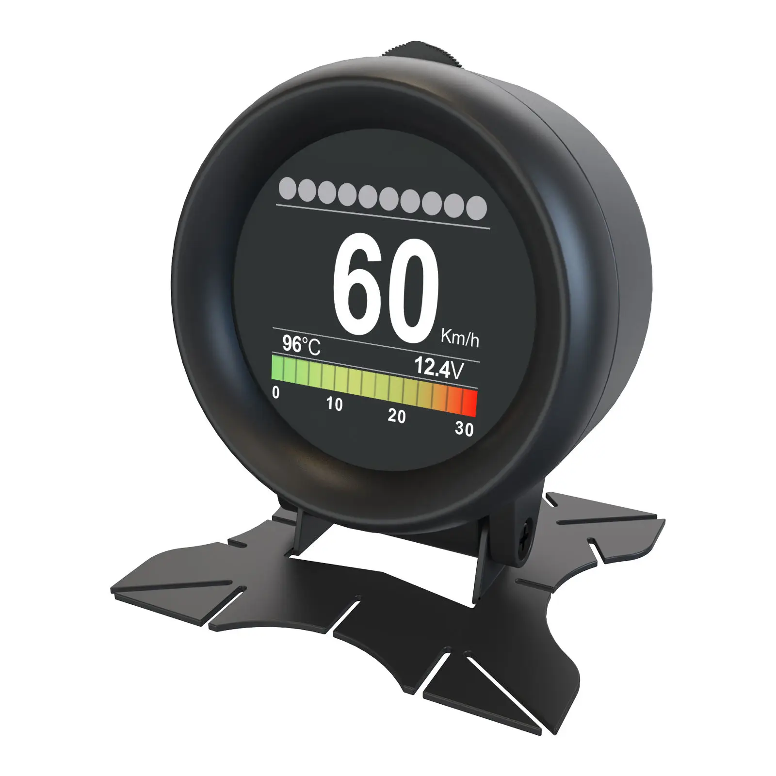A205 OBD Meter OBD2 HUD Digital Temperature Gauge Digital Voltage Speed Meter Display Meter Alarm Water