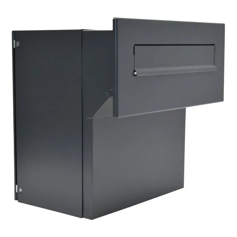 Outdoor Courier Mailbox,Waterproof Anti-theft Stainless Steel Parcel Box,Wall Mounted Security Smart Package Delivery Cabinet