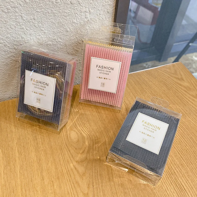 Internet celebrity bangs sticker female black post sticky Korean Velcro magic sticker hair sticker broken hair sticker headgear