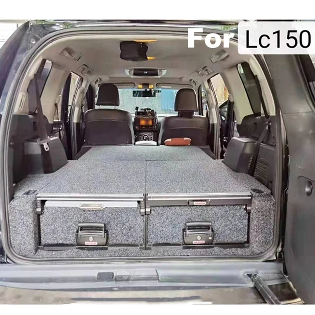 4x4 SUV for LC150 Rear Cargo Storage Drawer China OEM Rolling Floor Carpet Roller Drawer for Toyota Land Cruiser Prado