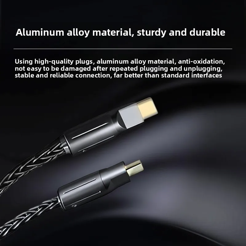 IPI Aviator Cable 1-to-2 Splitter for Magnetic Axis Keyboard Gaming Mouse 8K Polling Rate Aluminum Alloy USB C Coiled Cable
