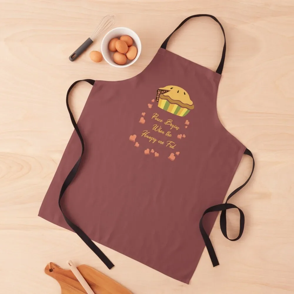 

world central kitchen Peace Begins When the Hungry are Fed (bright title) jose andres,donate,food share,food sharing,donat Apron