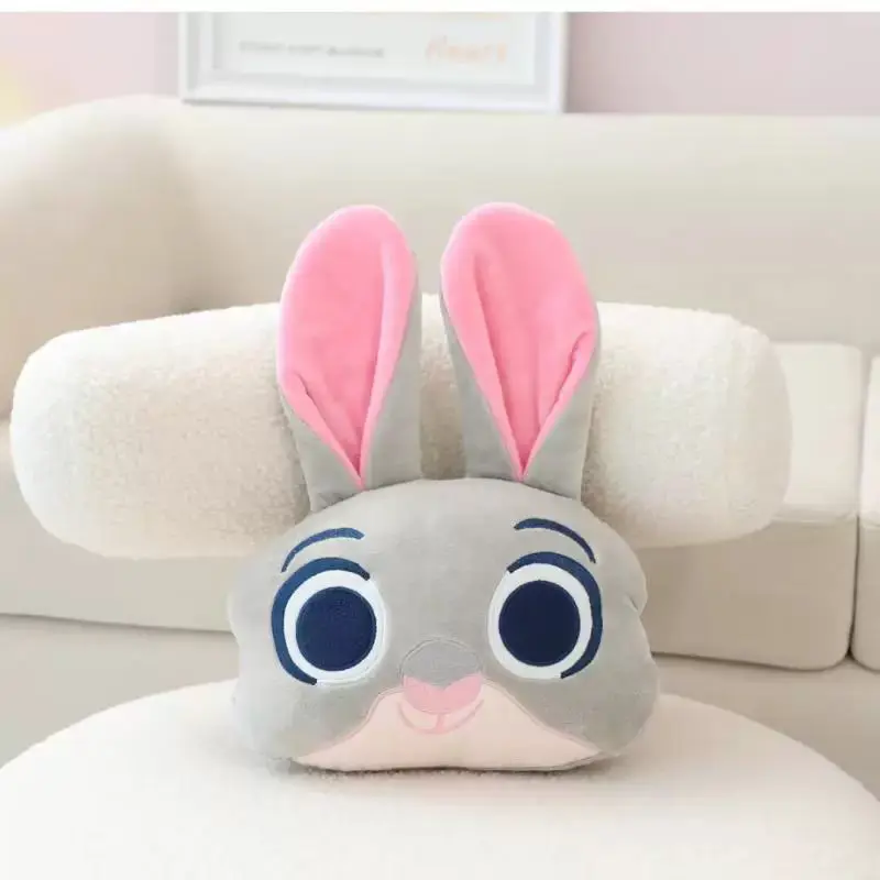 الكرتون لطيف جودي نيك أرنب الثعلب سيارة مسند الرأس حزام الأمان وسادة الكتف وسادة لطيف لوازم الديكور الداخلي #5
