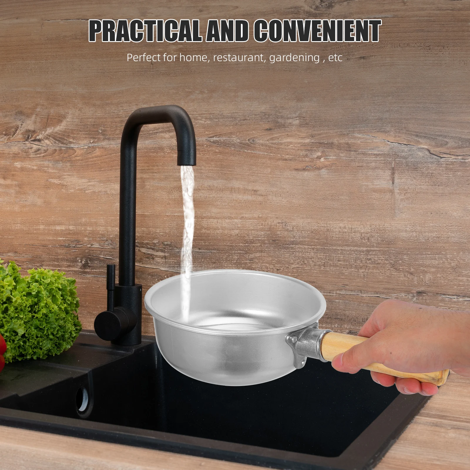 

Aluminum Water Scoop Heavy Duty Long Handle Kitchen Ladle For Home Garden Flower Watering Household Water Transfer Tool