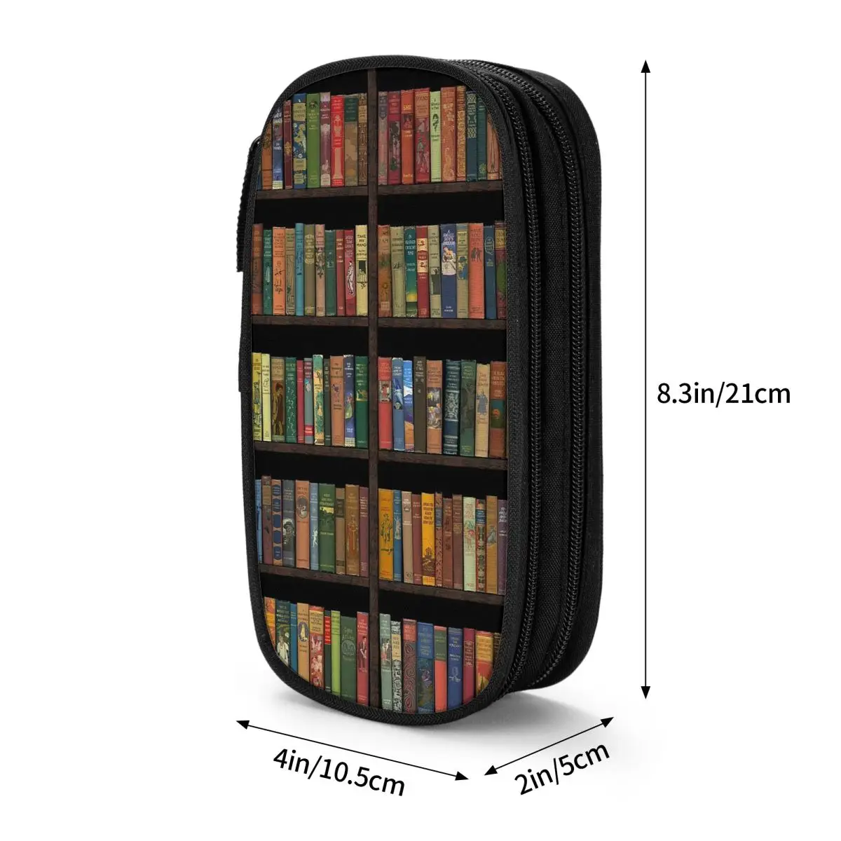 Education Library Book Pencil Case for Students School Pen Box Pencil Bag Stationery Supplies Pen Holder Bag
