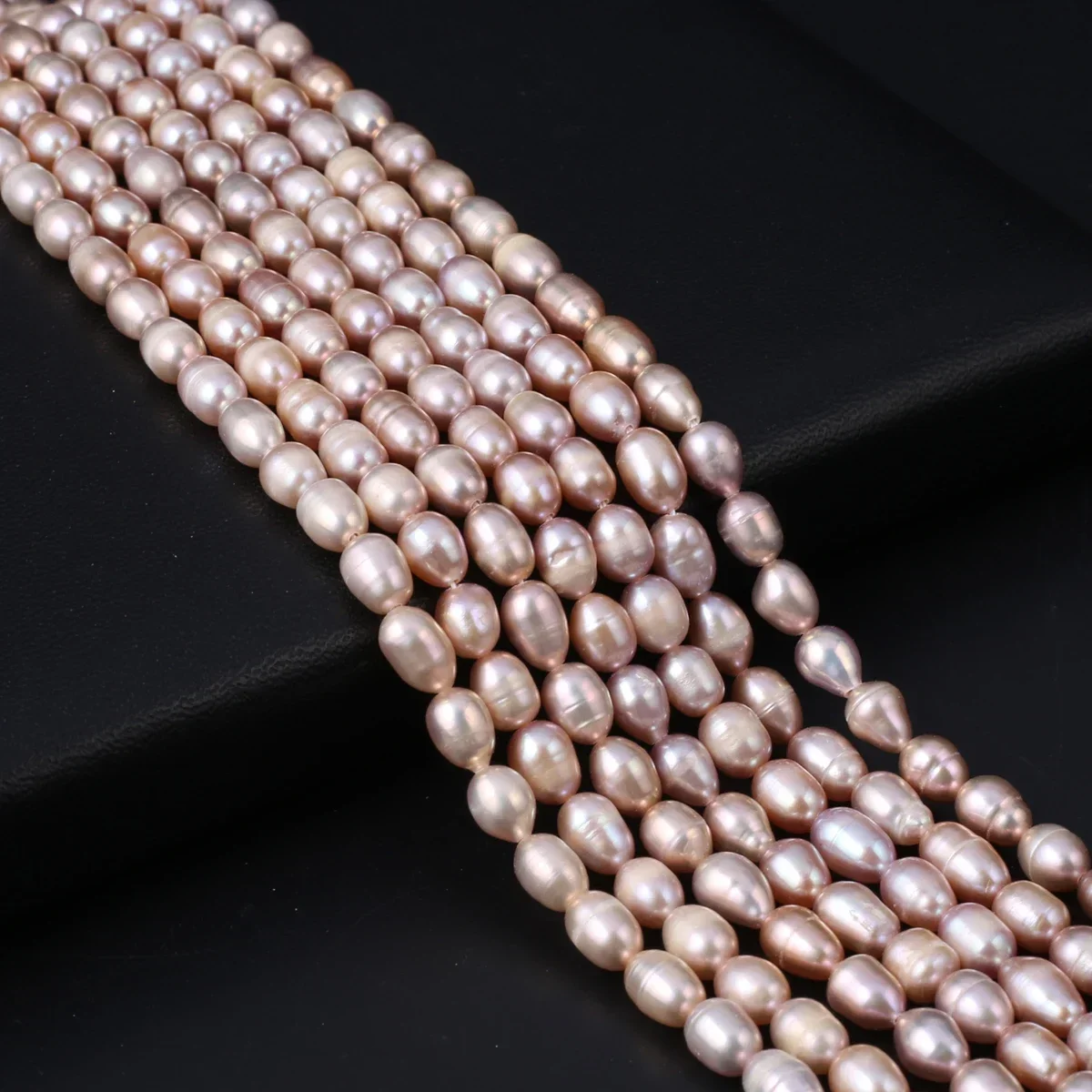 

Natural Freshwater Pearl Beads 5-6 mm Rice Shape Loose Spacer Beaded for Jewelry Making DIY Bracelet Necklace Accessories