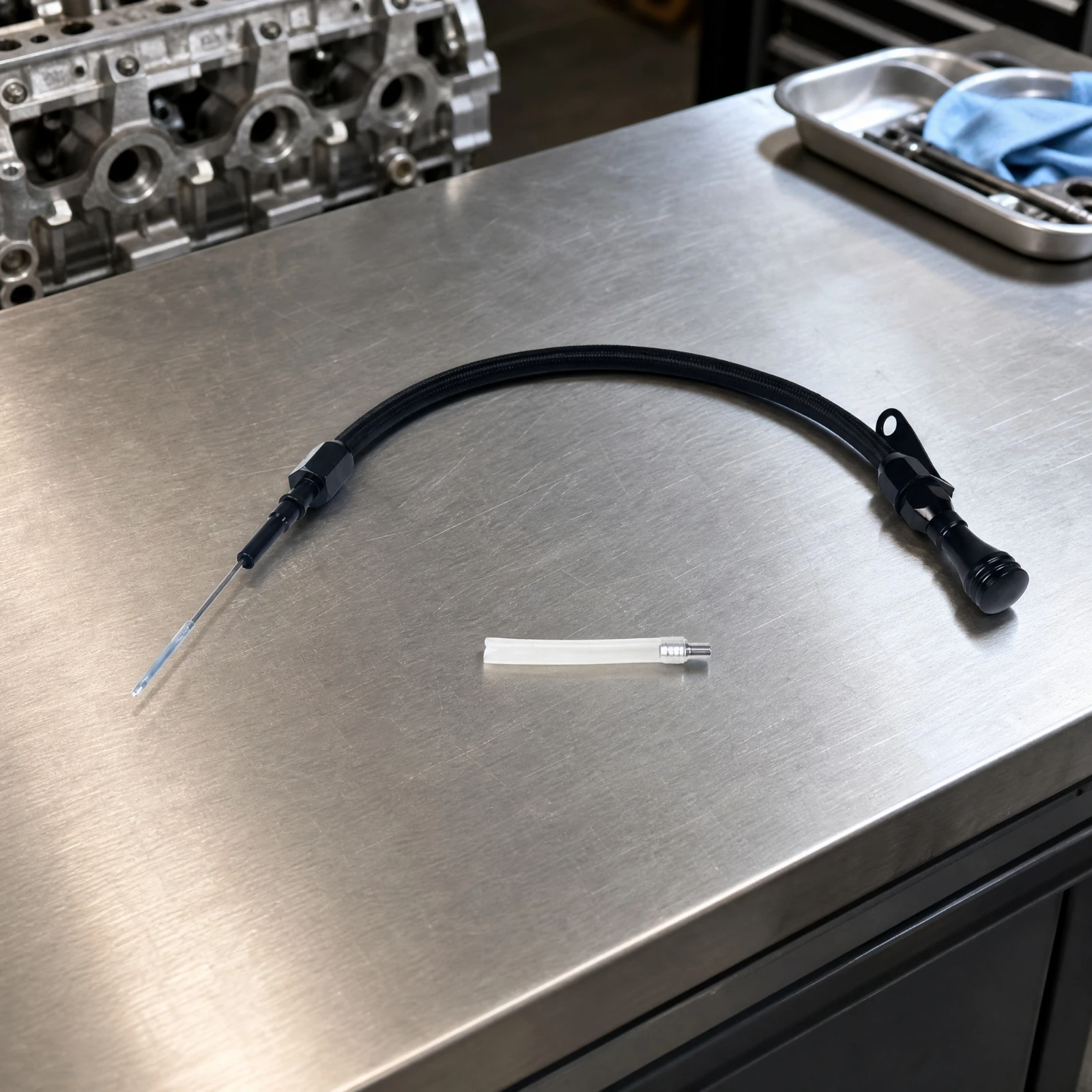 LSX Engine Oil Level Dipstick Easy to Read LS Engine Oil Dipstick Replacement Heat Resistant for Automotive Mechanics