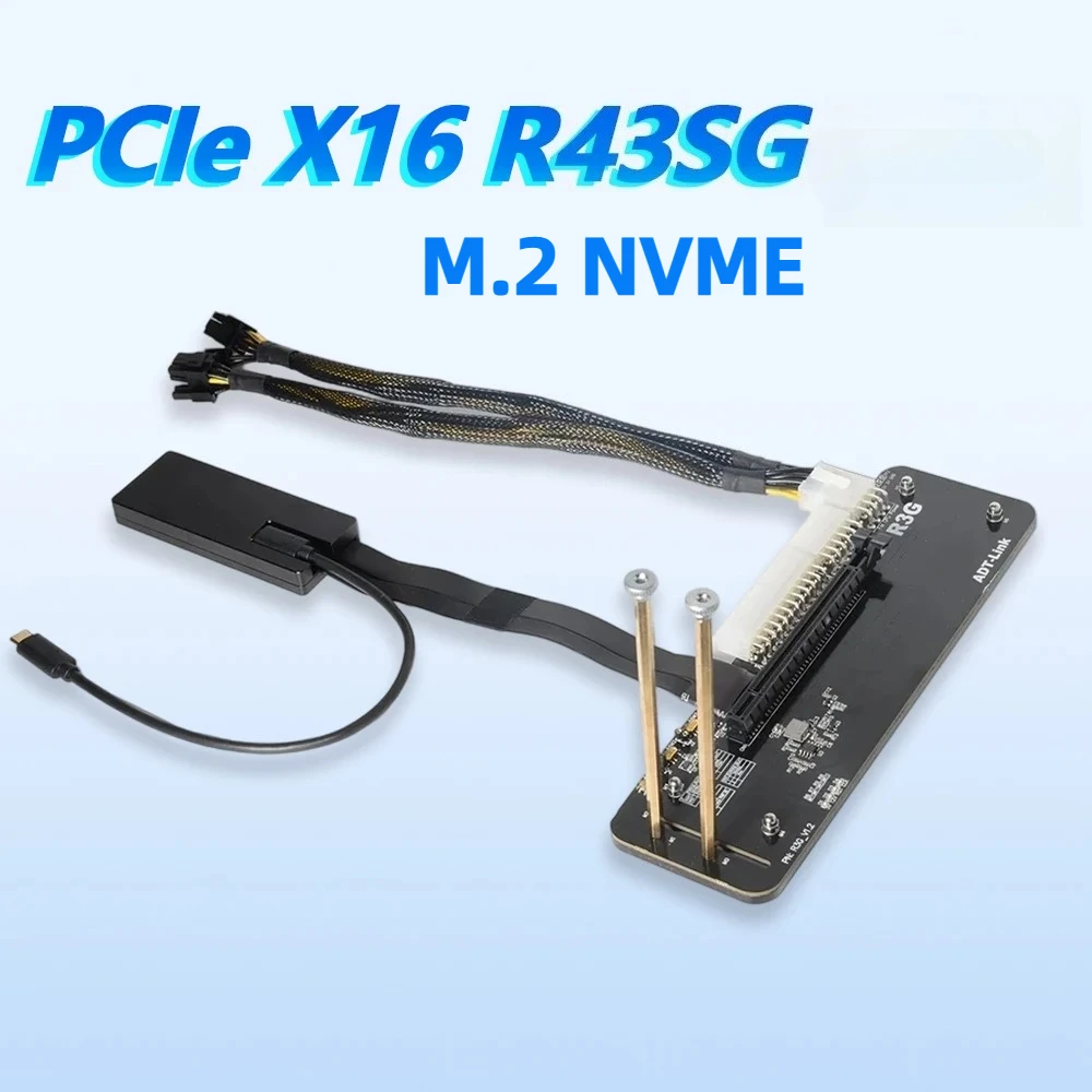 

M.2 NVMe Edge To PCIe X16 Connector Extension Cable PCI-Express EGPU Adapter Docking Station for NUC / ITX / STX / Notebook PC