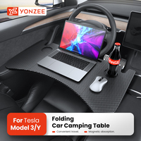 YZ For Tesla Model XS 3 Y Highland Juniper 2018-2025  Steering Wheel Laptop Tray Food Desk Portable Office Table Car Accessories