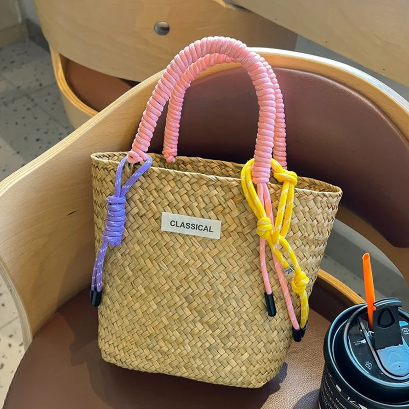 

Casual Totes women handbags female straw bag travel beach bags luxury designer bag summer handmade rattan woven bags sac femme