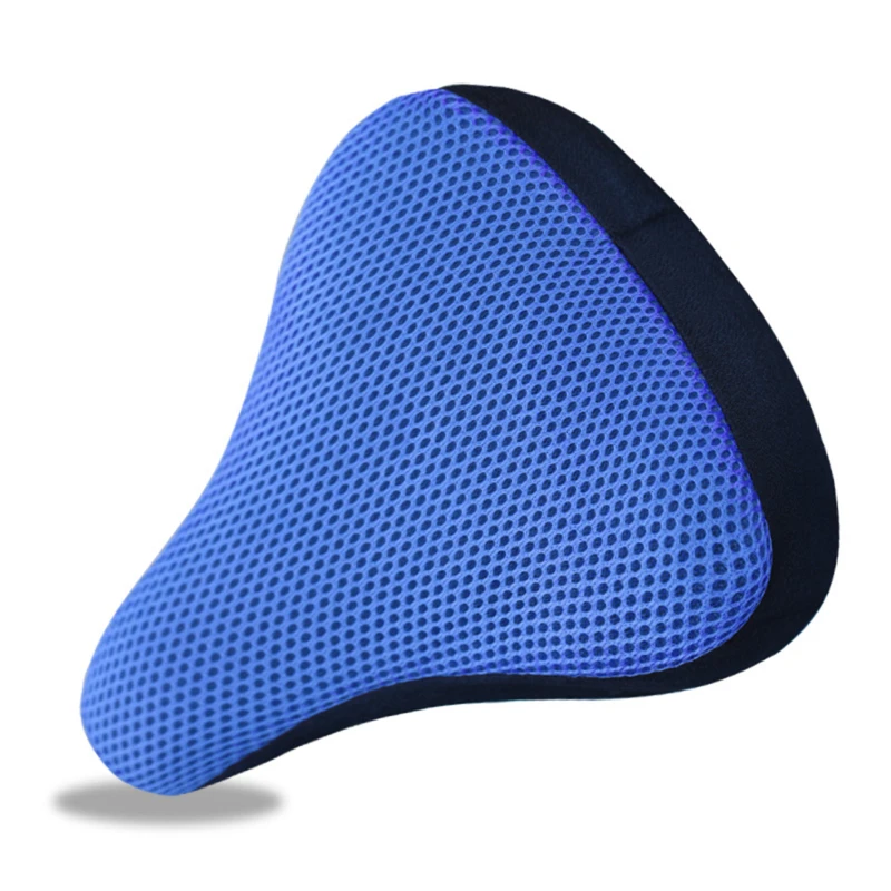 Bicycle Saddle 3D Soft Bike Seat Cover Cycling Silicone Seat Cushion Cycling Breathable Saddle Comfortable Bicycle Bike