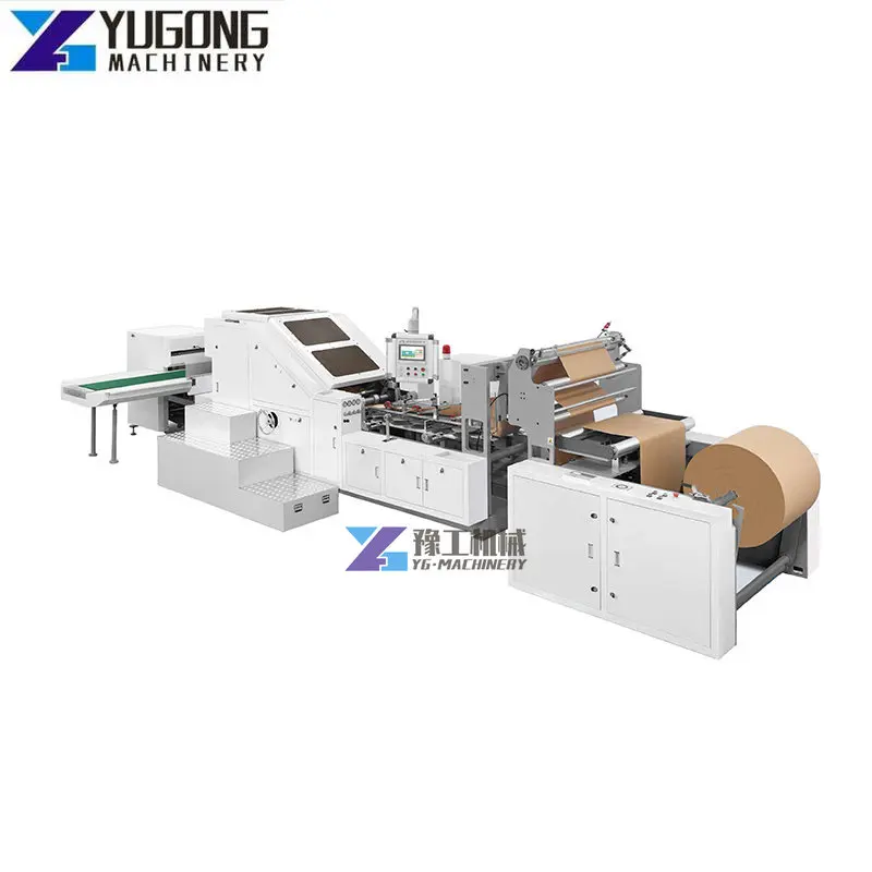 Fully Automic Square Bottom Paper Bag Making Machine with Four Color Printer Unit Machine Accessory Parts for Order