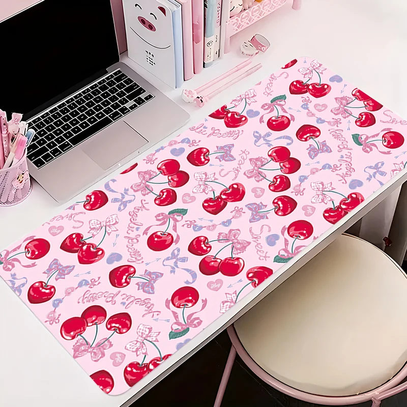 كريم الكرز نمط لوحة الماوس ، مجلس اللاعبين لوحة المفاتيح الكرتون ، مكتب حصيرة ، اكسسوارات الألعاب ، الحصير طاولة كبيرة ، الكمبيوتر ، XXL #5