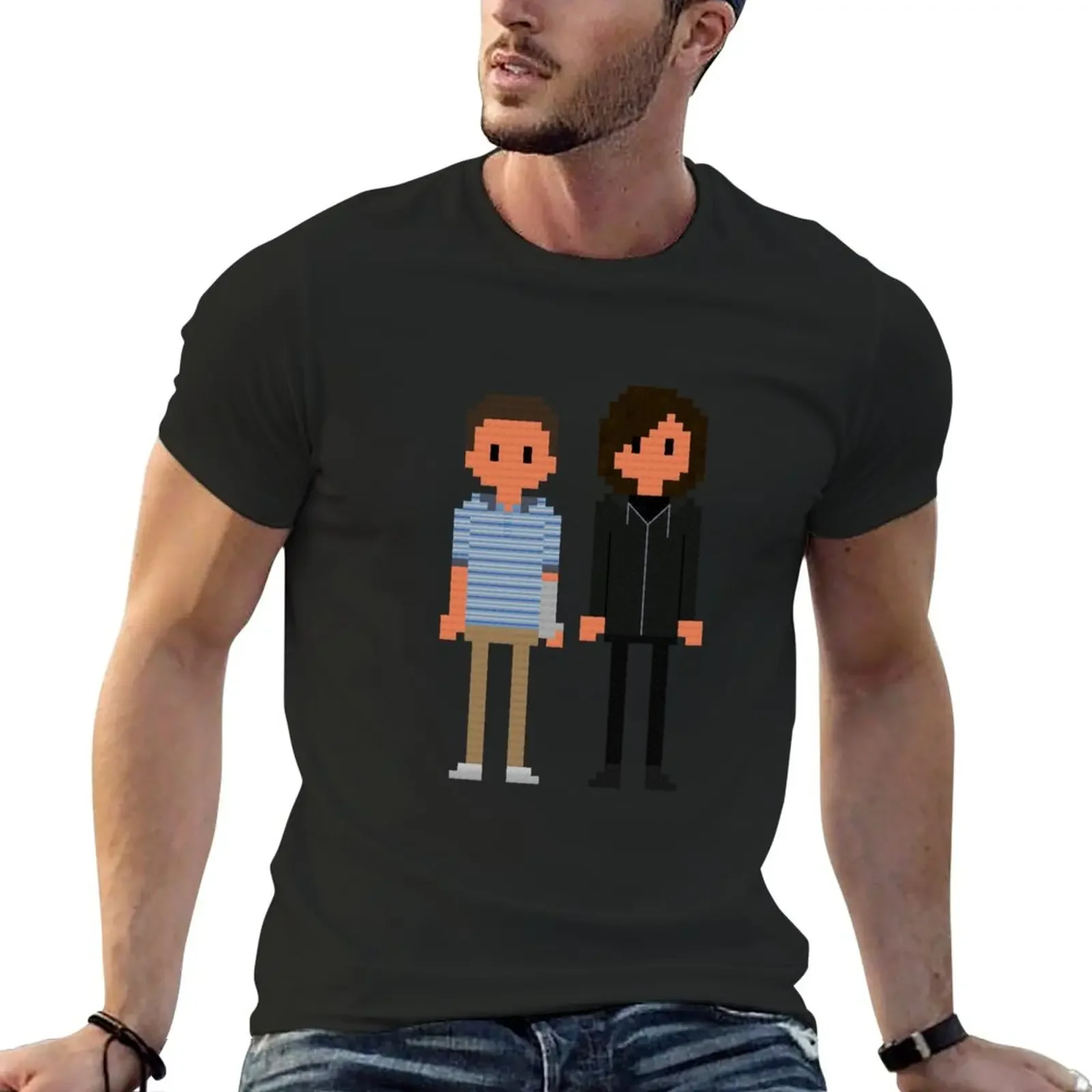 Evan and Connor T-Shirt summer top hippie clothes customizeds heavy weight t shirts for men