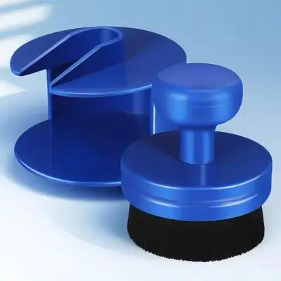 

Oil Brush Tire Shine Applicator Wheel Cleaning Cars Gloss Polishing Car Wash Brush Nylon Material Detachable Head Long Lasting