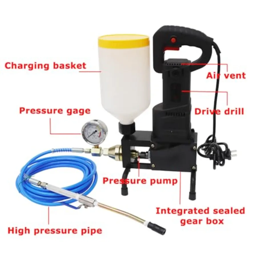 High Pressure Injection Pump Leak Repair Grg Pump Machine Waterproof Plugging Repair Tool for Sealing Cracks 220V