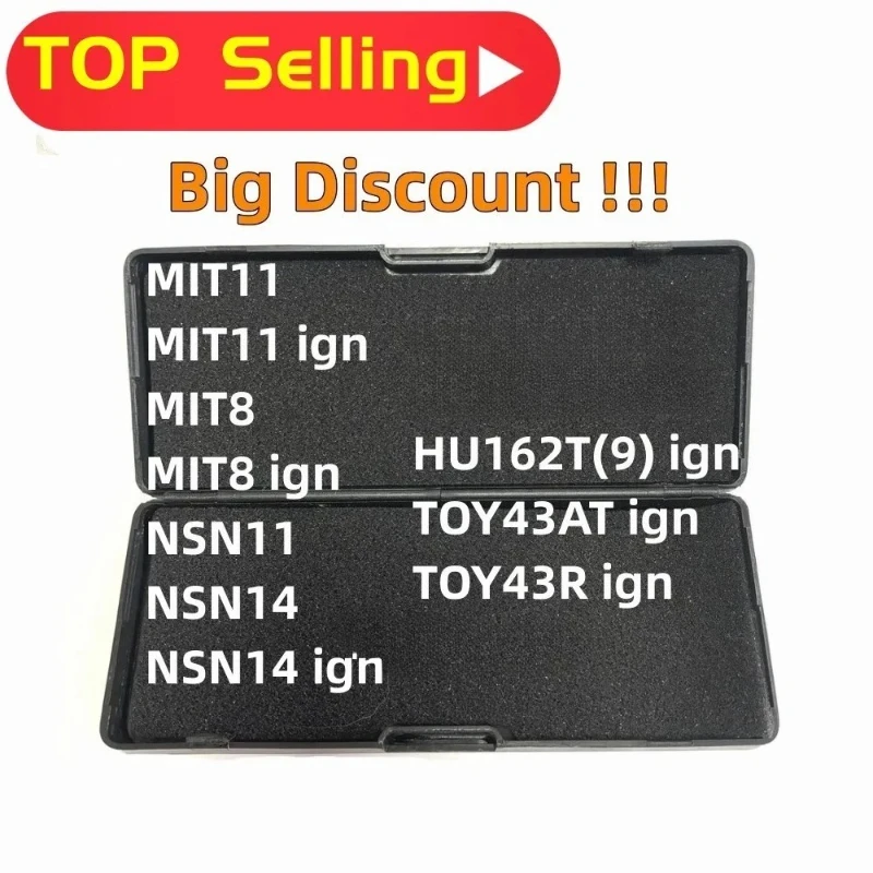 

1PCS Lishi 2 in 1 Tool MIT11 MIT11ign MIT8 MIT8ign NSN11 NSN14 NSN14ign HU162T(9)ign TOY43ATign TOY43Rign Lock Picks Ganzua