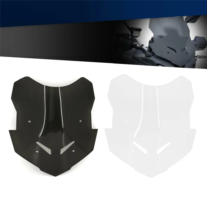 A03Z-For MT-09 Tracer-9 GT-9 2021 دراجة نارية الزجاج الأمامي اللوحة الأمامية منحرف سموكي رمادي #6