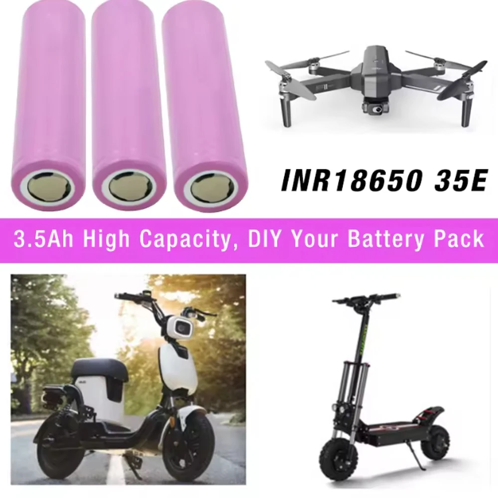 

2025 New 18650 Rechargeable , Lithium Battery, INR 35e 3.7V 3500mah ，20A， Suitable for various electronic products