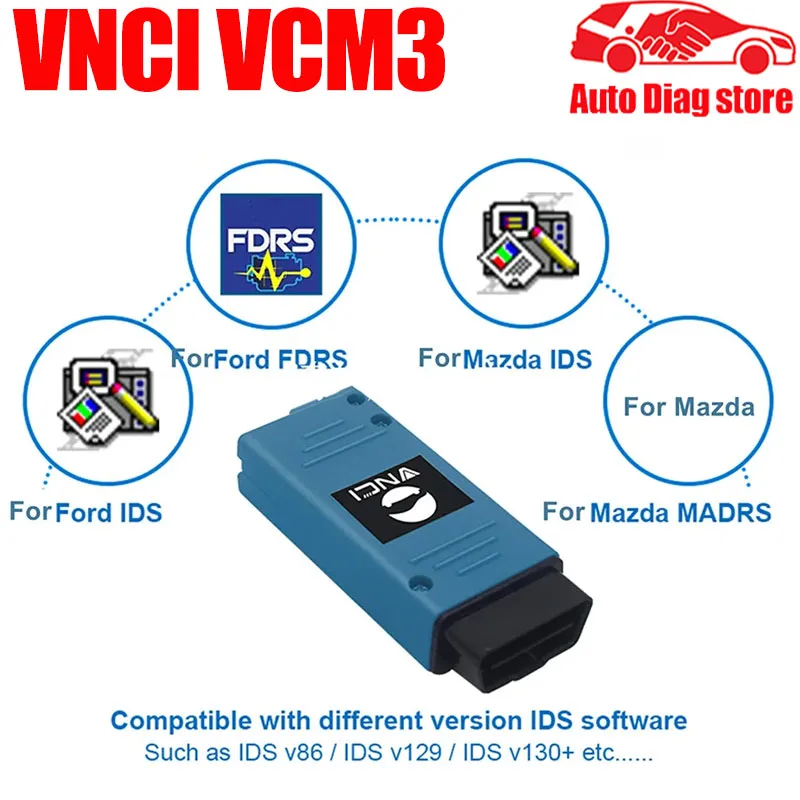 VNCI VCM3 Auto Digagnostic Interface Scan Tool VNCI 6154A For-d Ma-zda VCM3 for Ford MDI2 for G-M Support DOIP/CAN FD