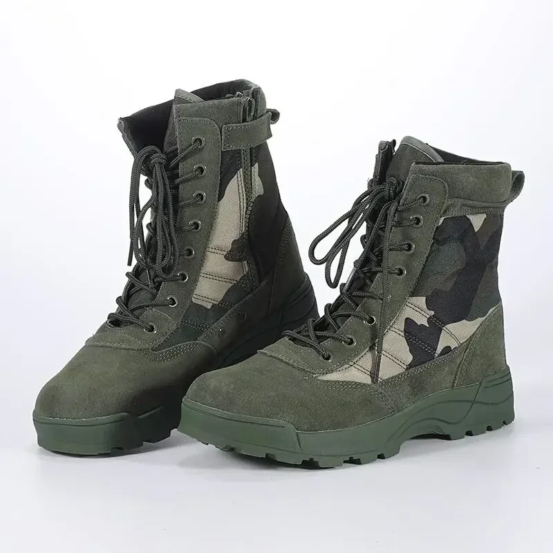 Zapatos de senderismo combate Camping Trekking pesca senderismo antideslizante amortiguador otoño al aire libre hombres primavera zapatos