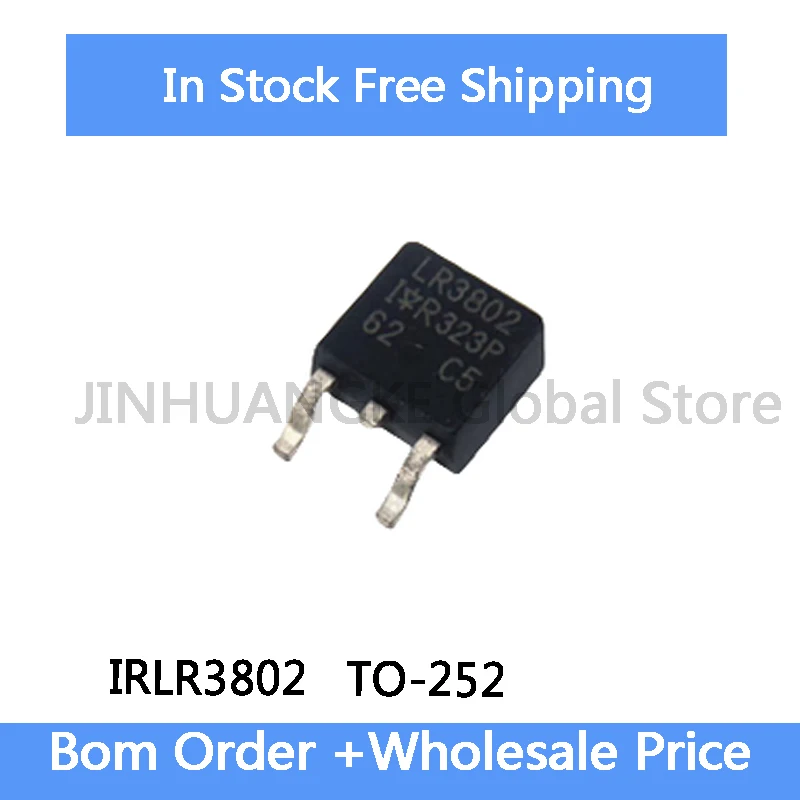 10Pcs IRLR3802 LR3802 84A 12V TO-252 N-channel MOSFET Field Effect Transistor IC Stock Wholesale