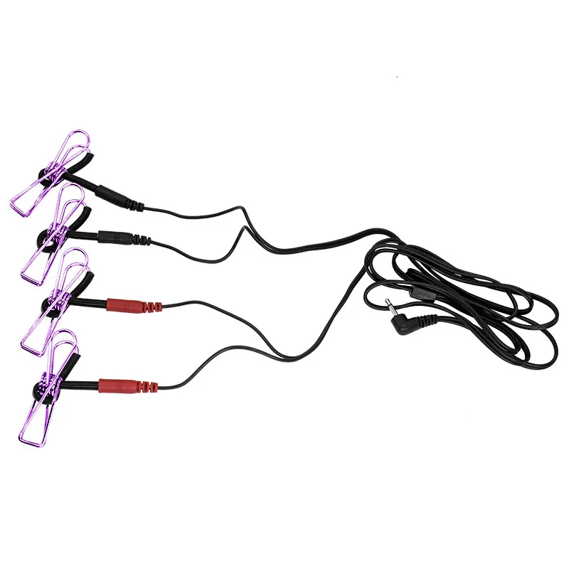 Electro Shock Clitoris Tepel Klemmen Elektrische Stimulatie Tepels Massage Elektriciteit Bondage Volwassen Spelletjes Seksspeeltjes Voor Koppels