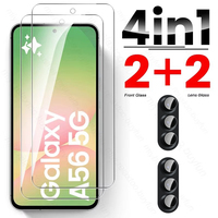 Samung A56 2025 Case 4In1 9H Tempered Glass Screen Protector For Samsung A56 5G Camera Protect Glass SamsungA56 A 56 36 26 16 06