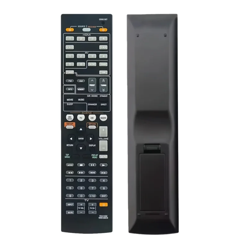 ABSQ-For AV Receiver Replacement Remote Control For RAV432 RAV565 RAV375 RX-V383 RX-V467 HTR-7065 HTR-2866 RX-V375U RX-V3