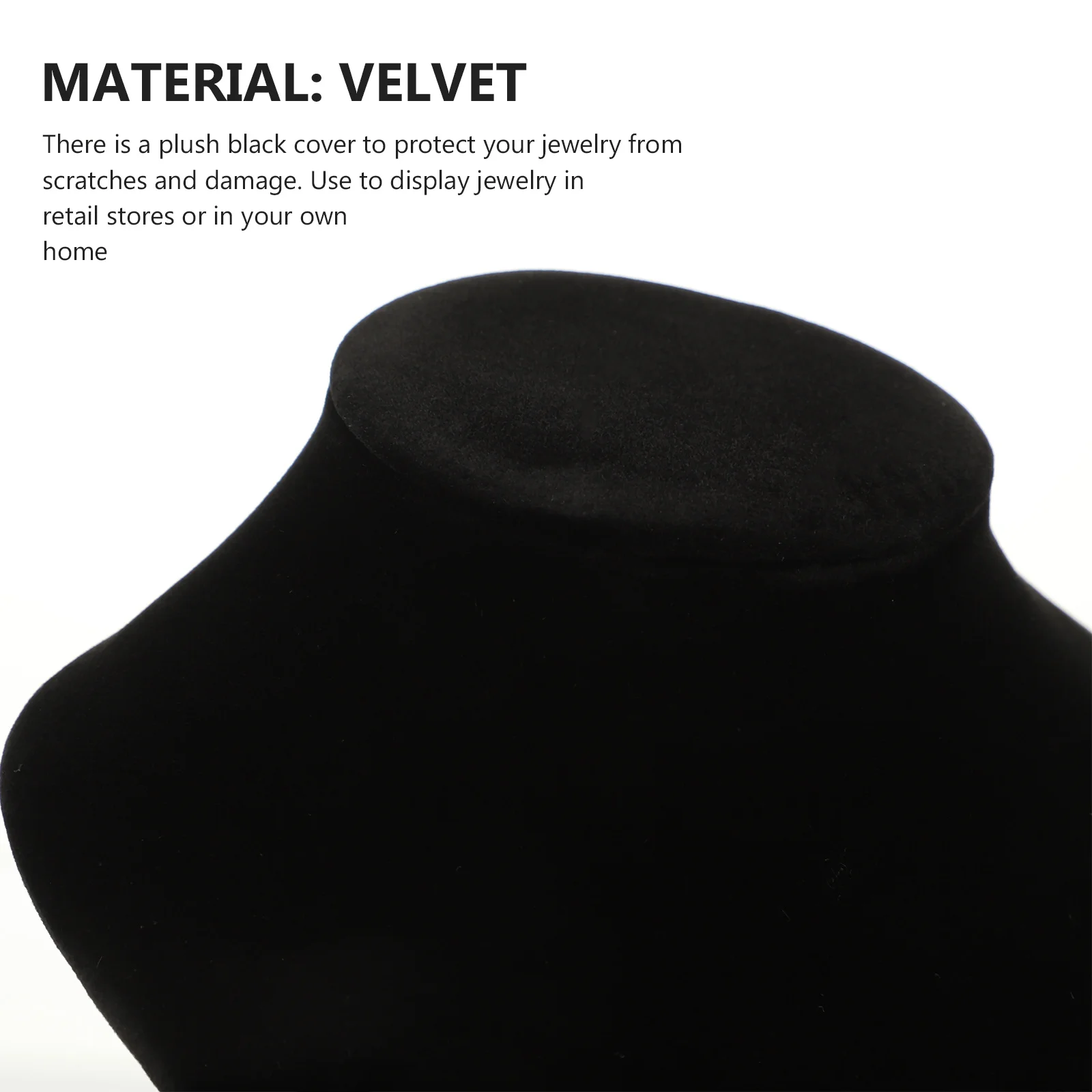 Necklace Stand Black Jewelry Bust Display Organizer For Necklaces Earrings Rings Storage Display Rack Organizers