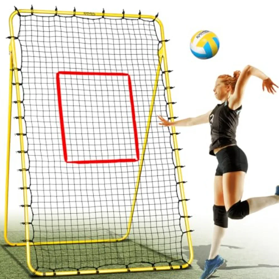 

Volleyball Rebounder Net 4x7ft Volleyball Training Equipment Adjustable Rebounder Net for Indoor Outdoor 5 Modes Volley ball Tr