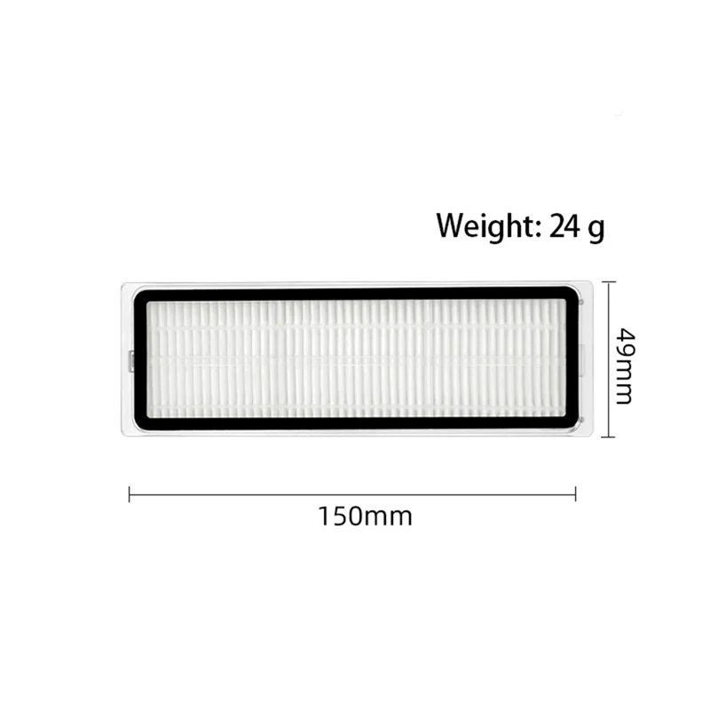 Brosse latérale filtre HEPA tissu de vadrouille pour Xiaomi Mijia 2C STYTJ03ZHM Robot aspirateur Parts-A58E