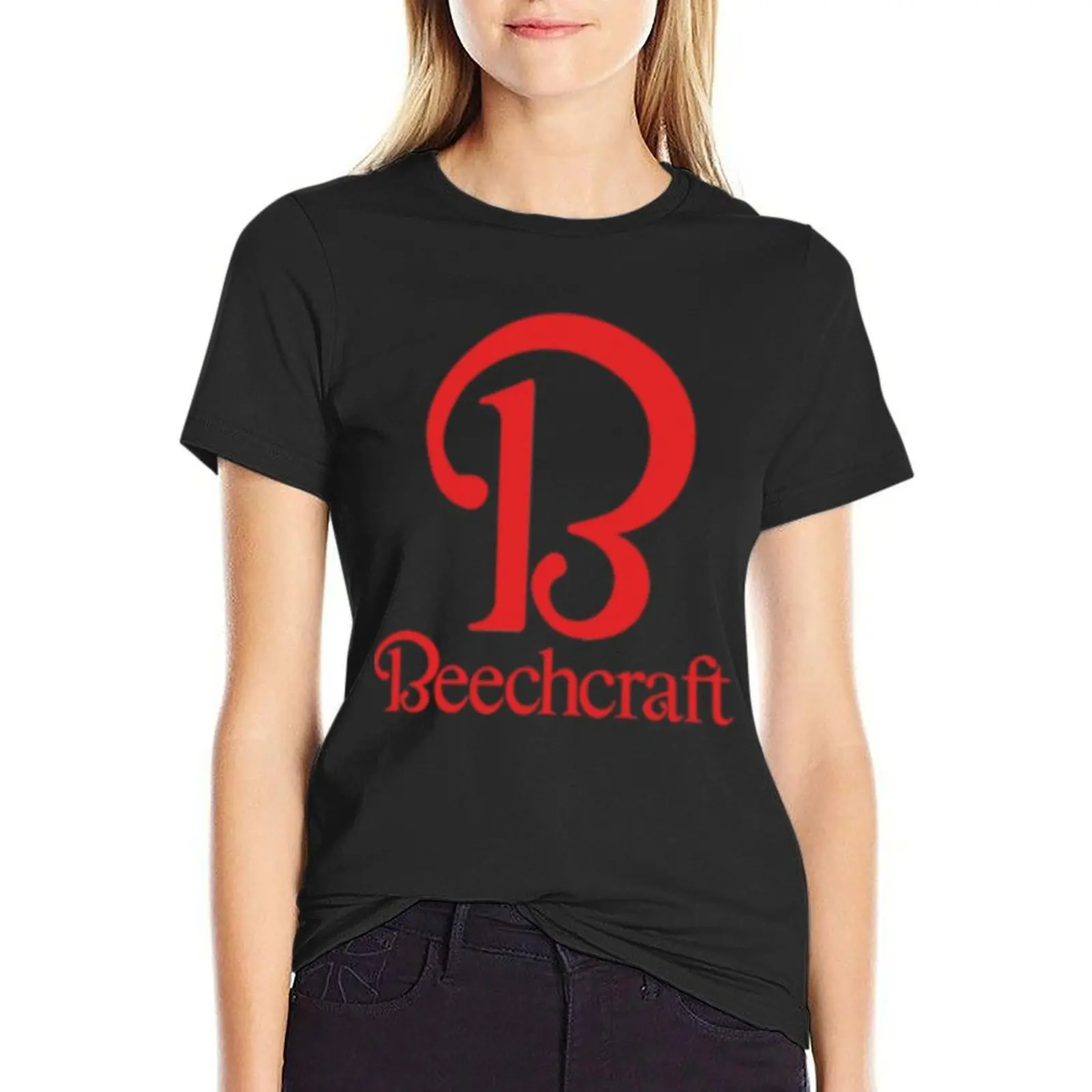 Beechcraft T-Shirt female cute tops white t-shirts for Women