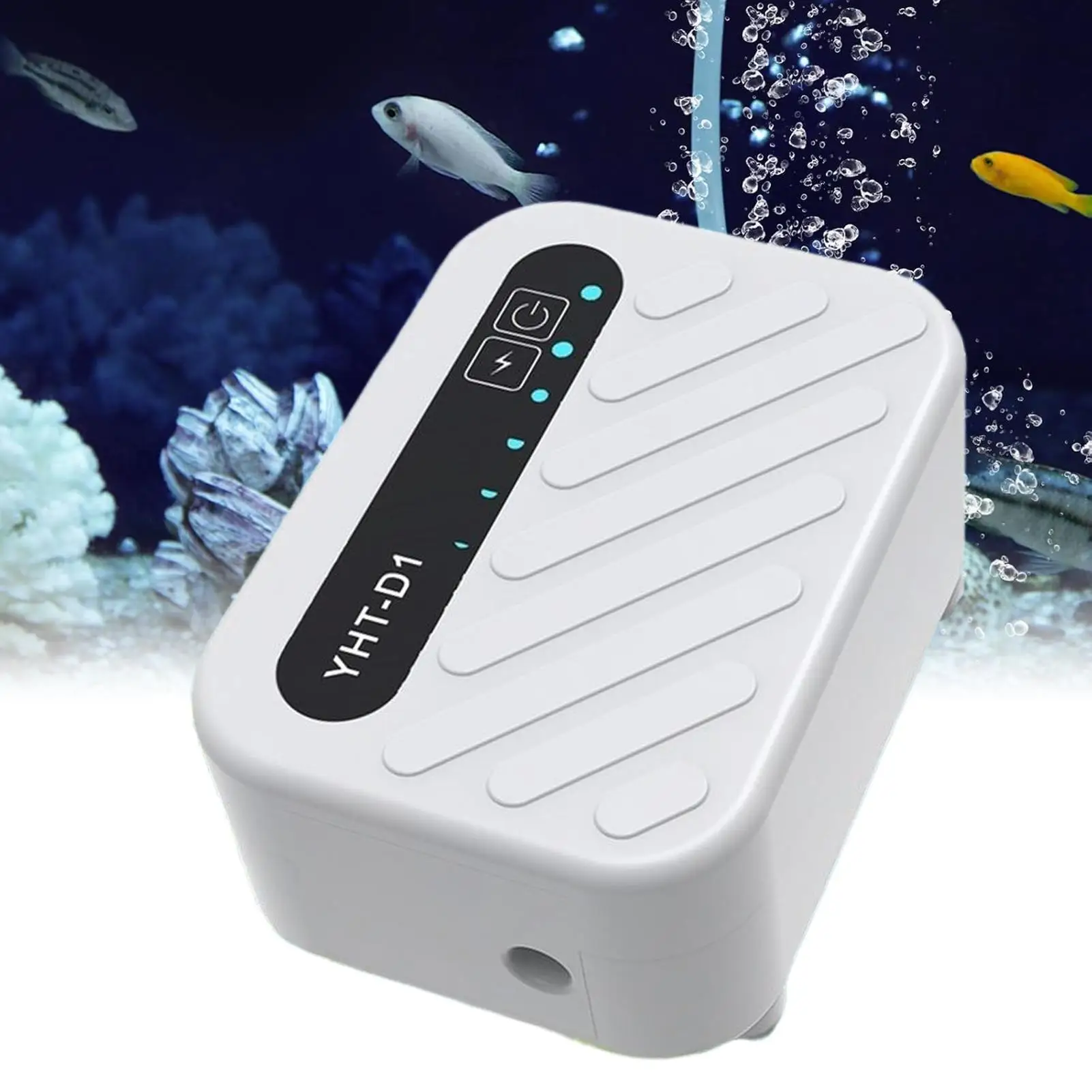 مضخة هواء لحوض السمك المحمولة الصيد السحر مهوية USB شحن مهوية المياه للخارجية داخلي بركة الزراعة المائية السلاحف