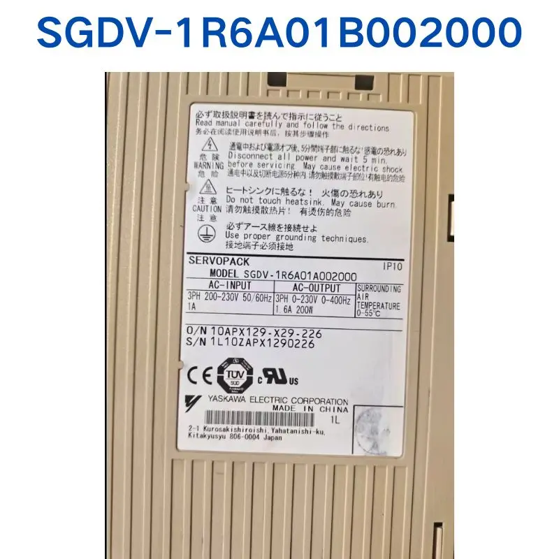 Second-hand test OK for YASKAWA Driver SGDV-1R6A01B002000