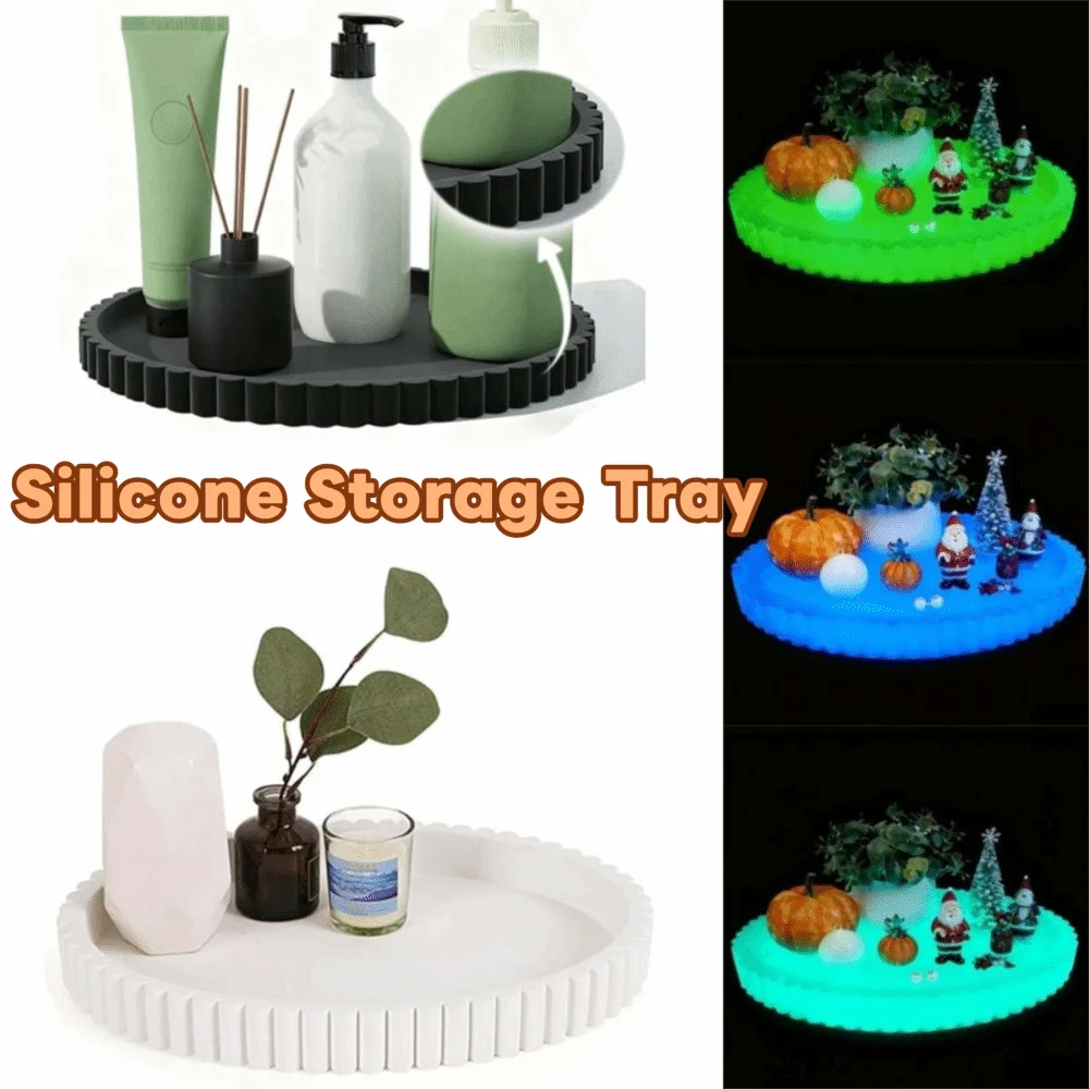 

Striped Jewelry Storage Tray Creative Design Ornaments Silicone Decorative Plate High-end Space Saving Necklaces Display Props