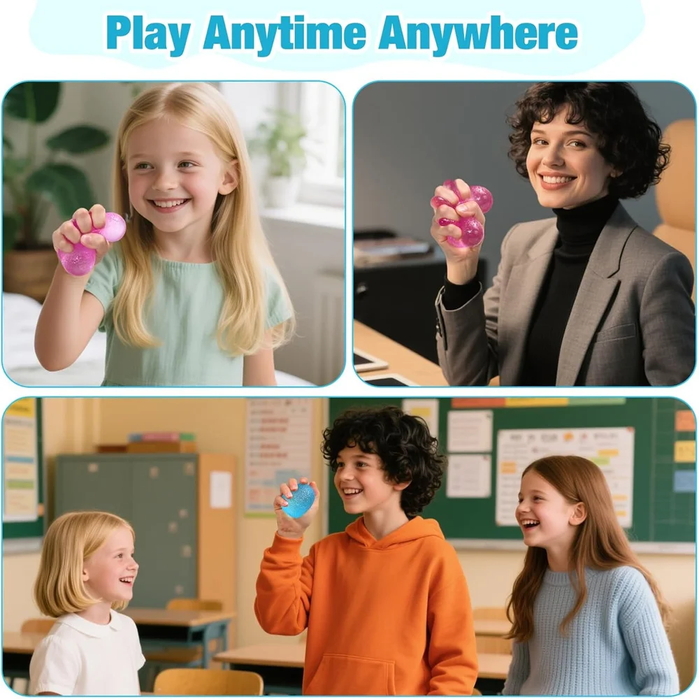 Juguete blando texturizado para apretar, malta, relleno de azúcar, hielo de alta densidad, cubo antiestrés, bolas de azúcar, juguetes antiestrés para niños y adultos, 1 ud.