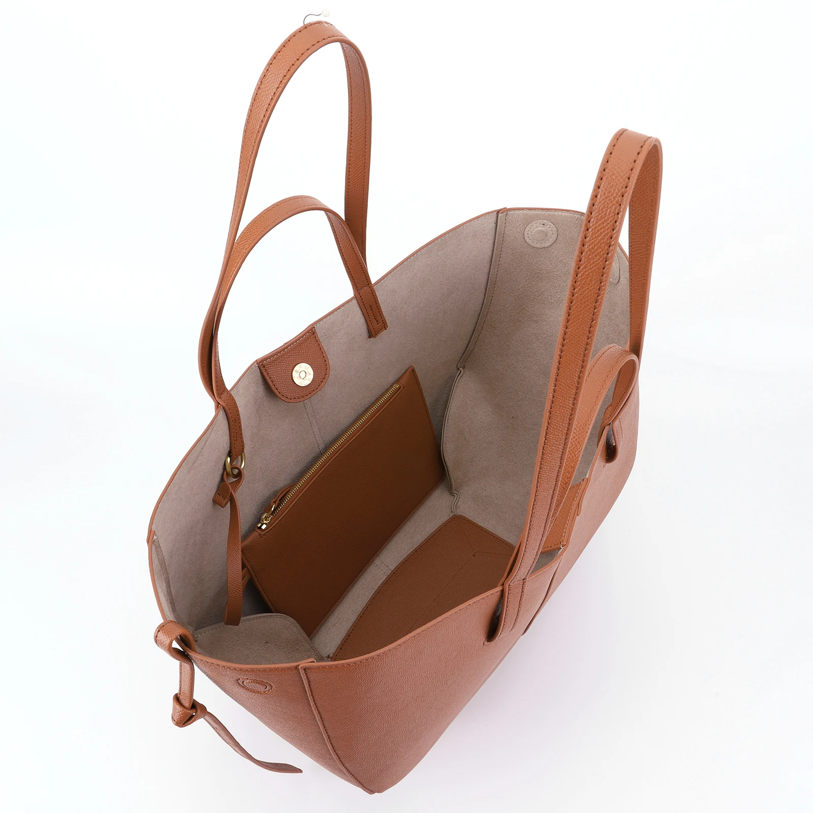 Large Capacity Underarm Bag Solid Casual Grocery Bag PU Leather Shoulder Bag Purse Design Totes Top Handle Hobo Shopper Bag