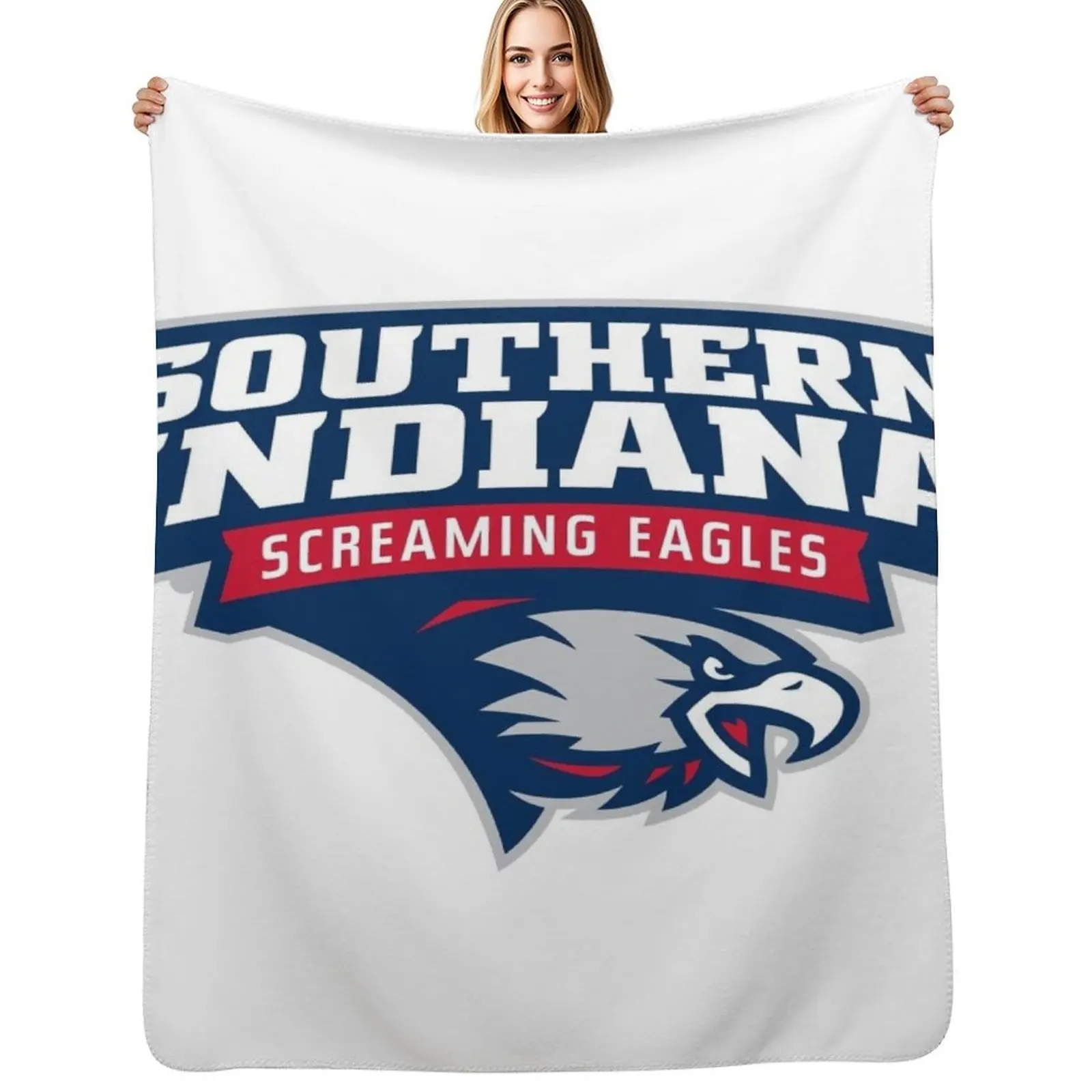 Southern Indiana Athletics Throw Blanket Flannel Beach christmas decoration Comforter Decorative Beds Tourist Blankets