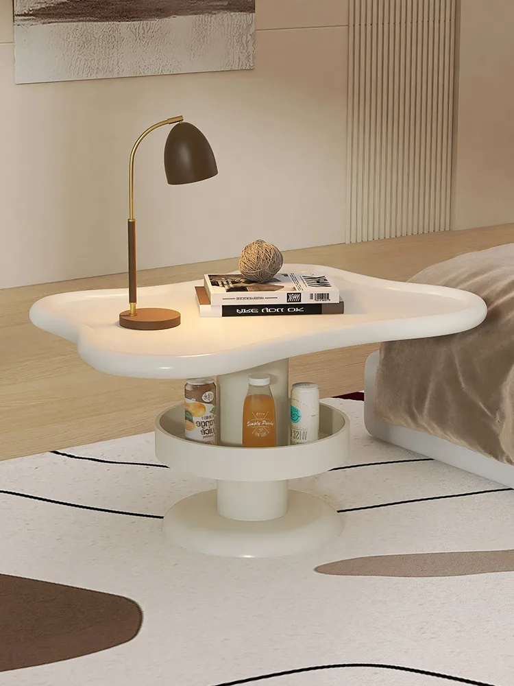 Cream Style Sofa Side Table Creative Strange Shape Corner Table Storage Rack Nordic Modern Simple Small Table