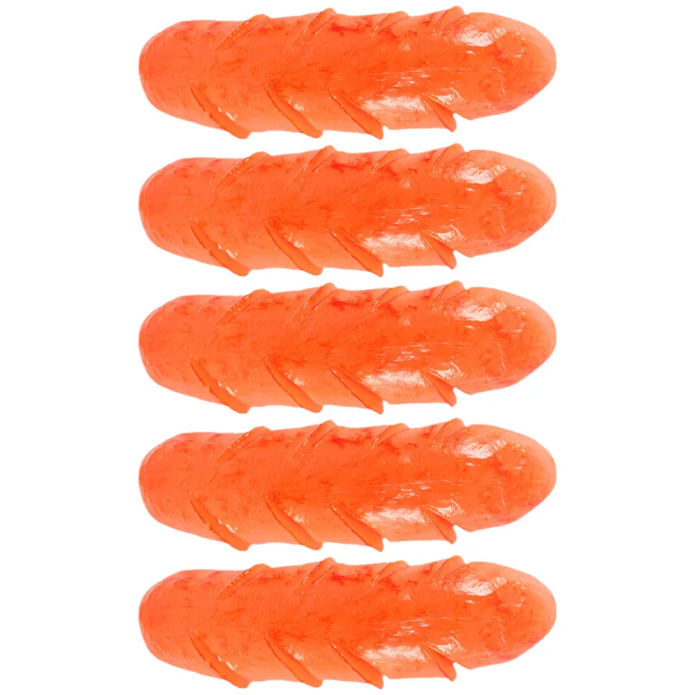 

3pcs Realistic Sausage Prop Mini Food Display Decor PVC Material Kitchen Restaurant Photo Props Educational Layout