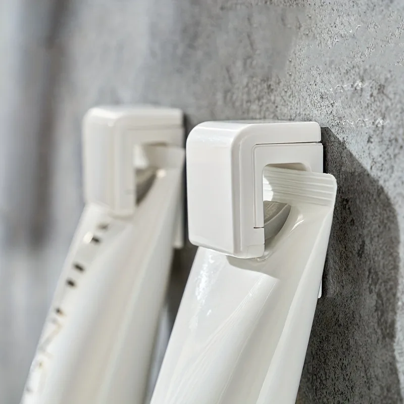 Punch-free Toothbrush Holder Wall-mounted Toothpaste Holder Storage Rack Holders Organizer Bathroom Accessories image 6
