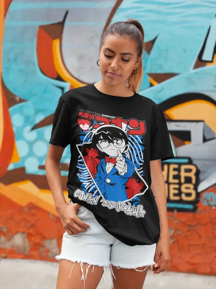 Detective Conan T-shirt Edogawa Shirt Shinichi Vermouth Gin Girl Shirt All Size Shirts for Women Women Clothing Graphic T Shirts