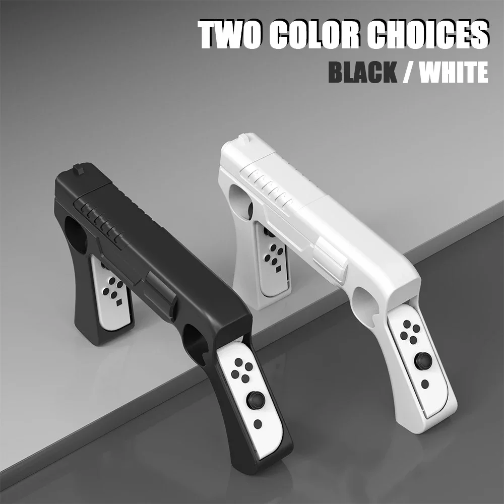Dla Nintendo Switch Ns Oled Joycon Gun Shape Handgrip Sense Controller Grip Game Controller Stand Gaming Accessories