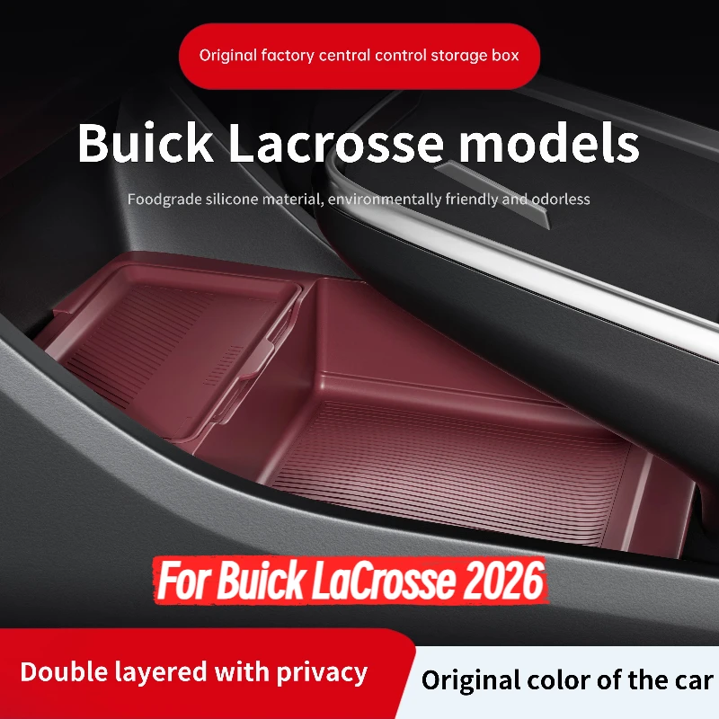 

For Buick LaCrosse 2026 Center Console Lower Storage & Eyewear Box, Car Organizer Tray Interior Modification Accessory For Buick