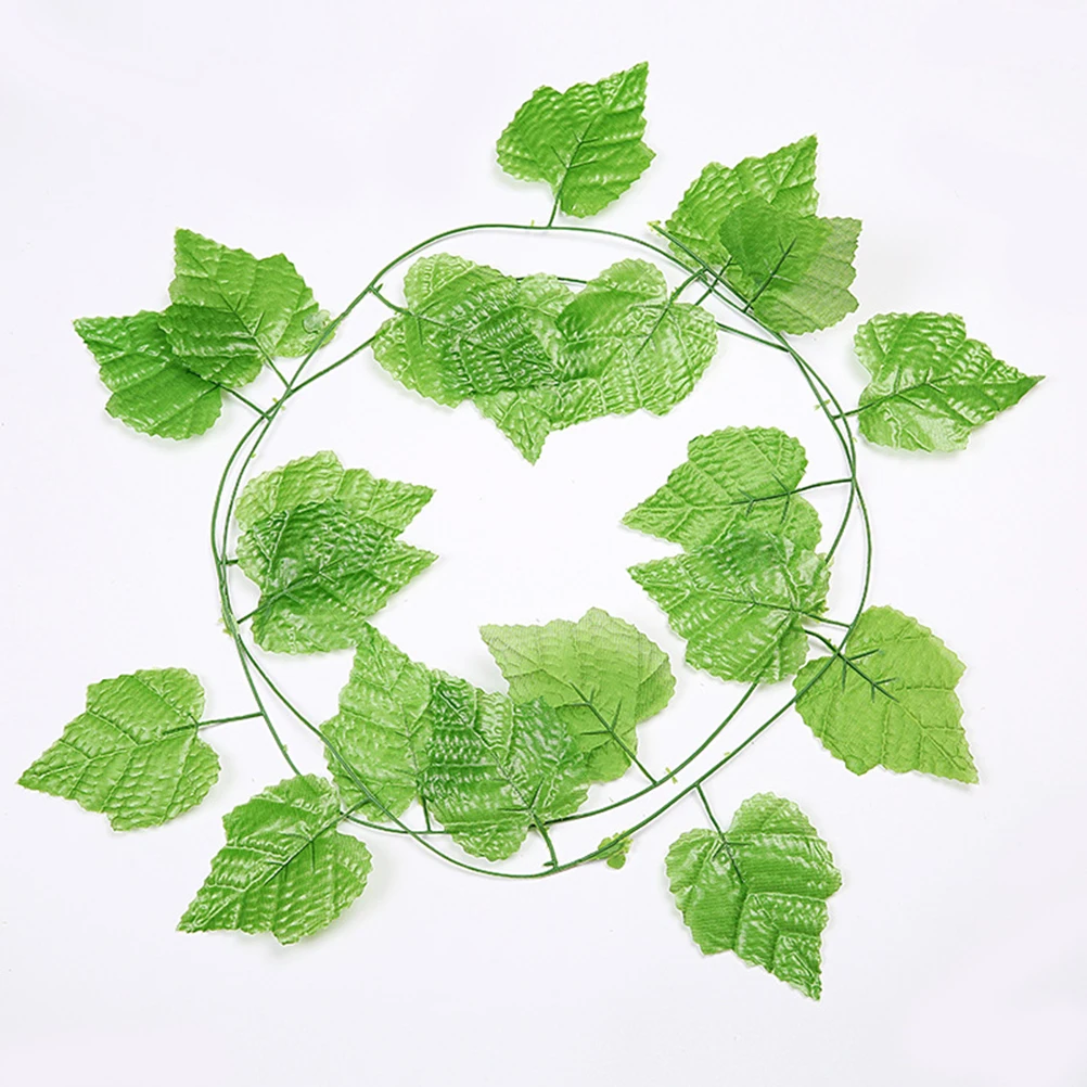 

12 pcs Artificial Grape Vine Simulation Plants Fake Greenery Vine For Simulation Plants Home Office Wedding Decoration
