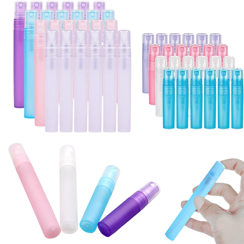 10Pcs 3ML/5ML/10ML Empty Plastic PP Pen Shape Refillable Spray Bottle Portable Travel Perfume Sprayer Liquid Atomizer Containers