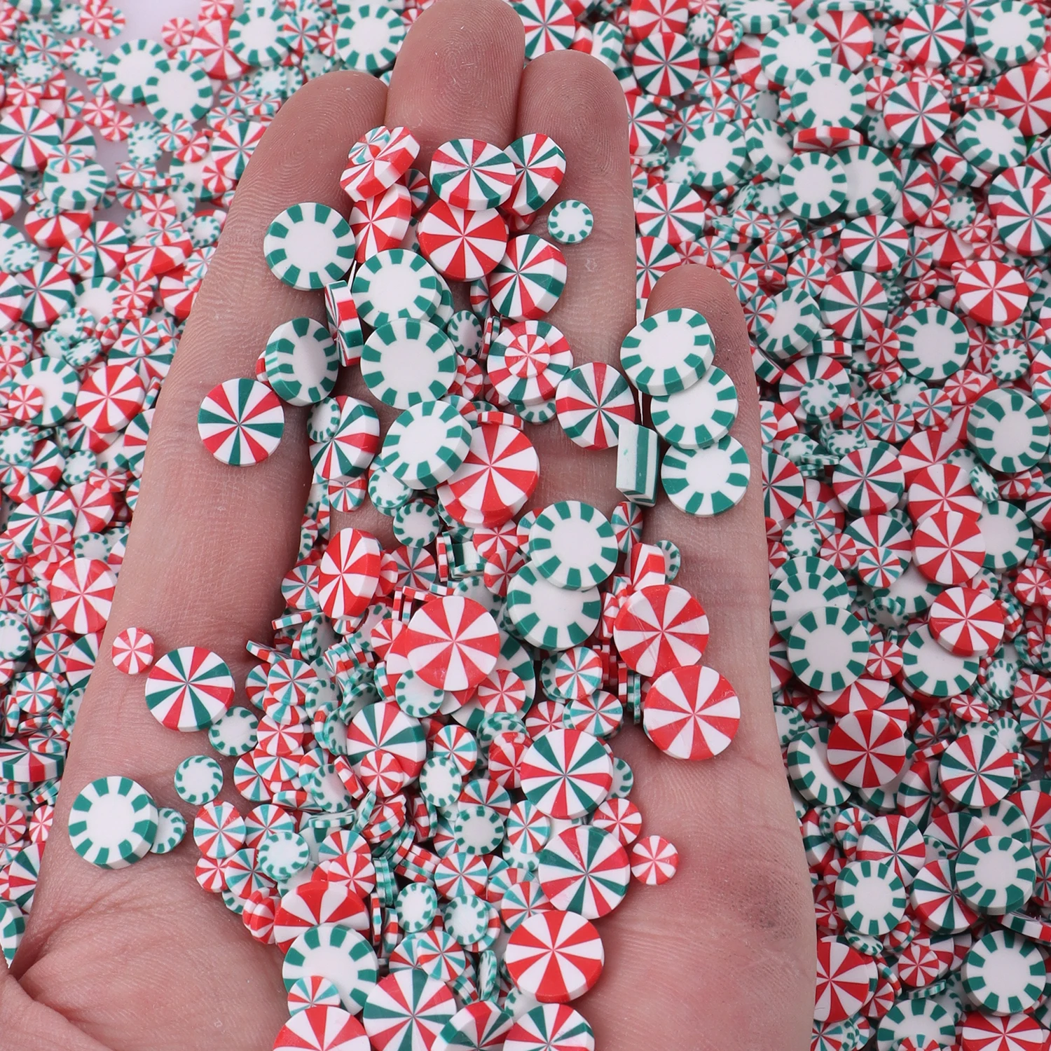 40 g Weihnachts-Polymer-Ton-Scheiben, Epoxidharz-Füller, niedliche Schneeflocke, Urlaub, Schleim, Materialien, DIY, Basteln, Maniküre-Zubehör – Detail 14