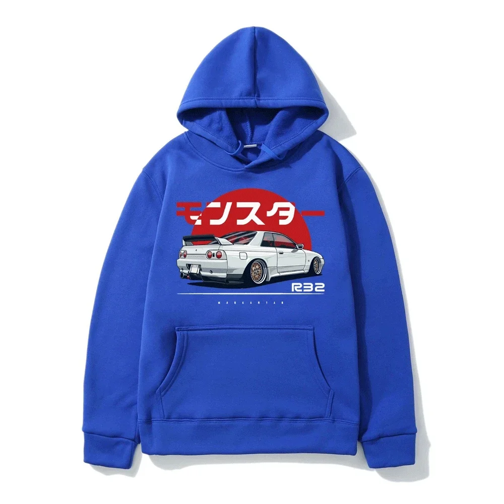 The r32 monster background line Print men/women knock on occasional sweatshirt popular sweatshirt S-3XL fashion