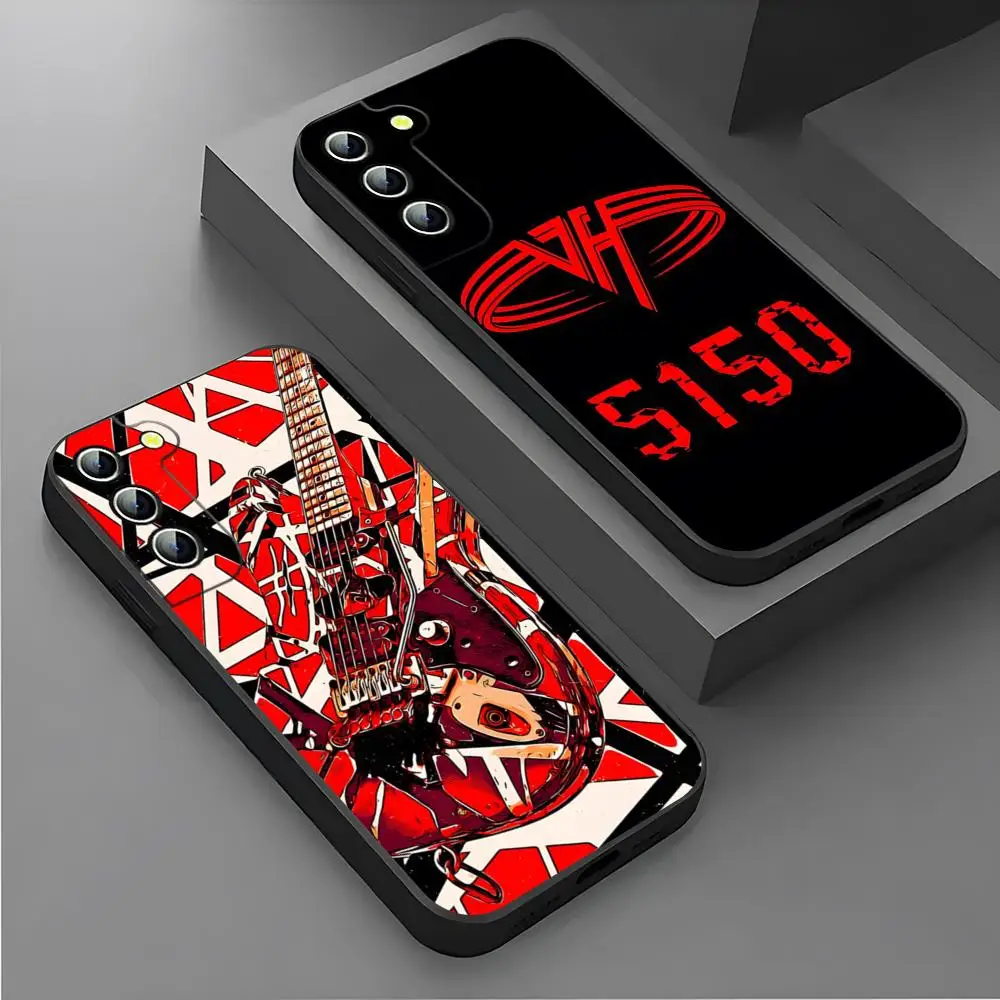 Eddie Van Halen Graphic Guitar Phone Case for Samsung S24 Ultra S22 S23 S20 Fe S21 Plus Galaxy A54 A34 A24 A53 M54 Note 20 Back 